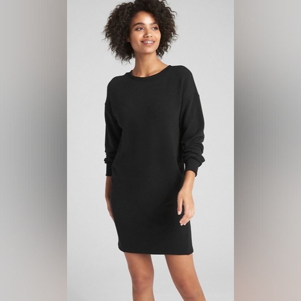 NWOT GAP Sweatshirt Dress - Black - Size S